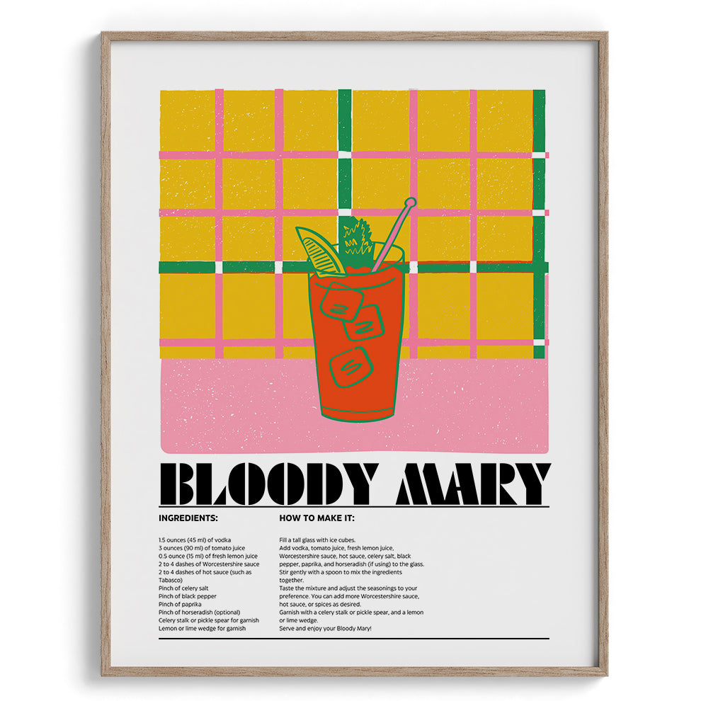 Bloody Mary Wall Painting For Cafe