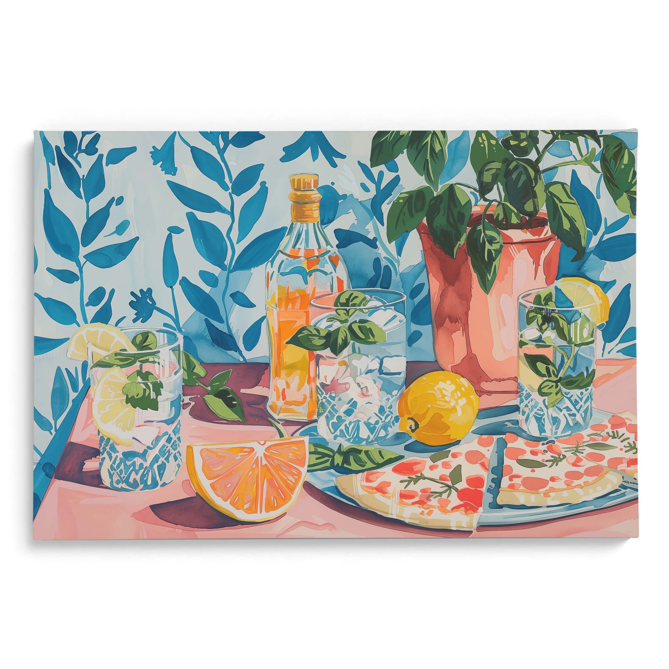 Botanical Lemonade Wall Art Frames