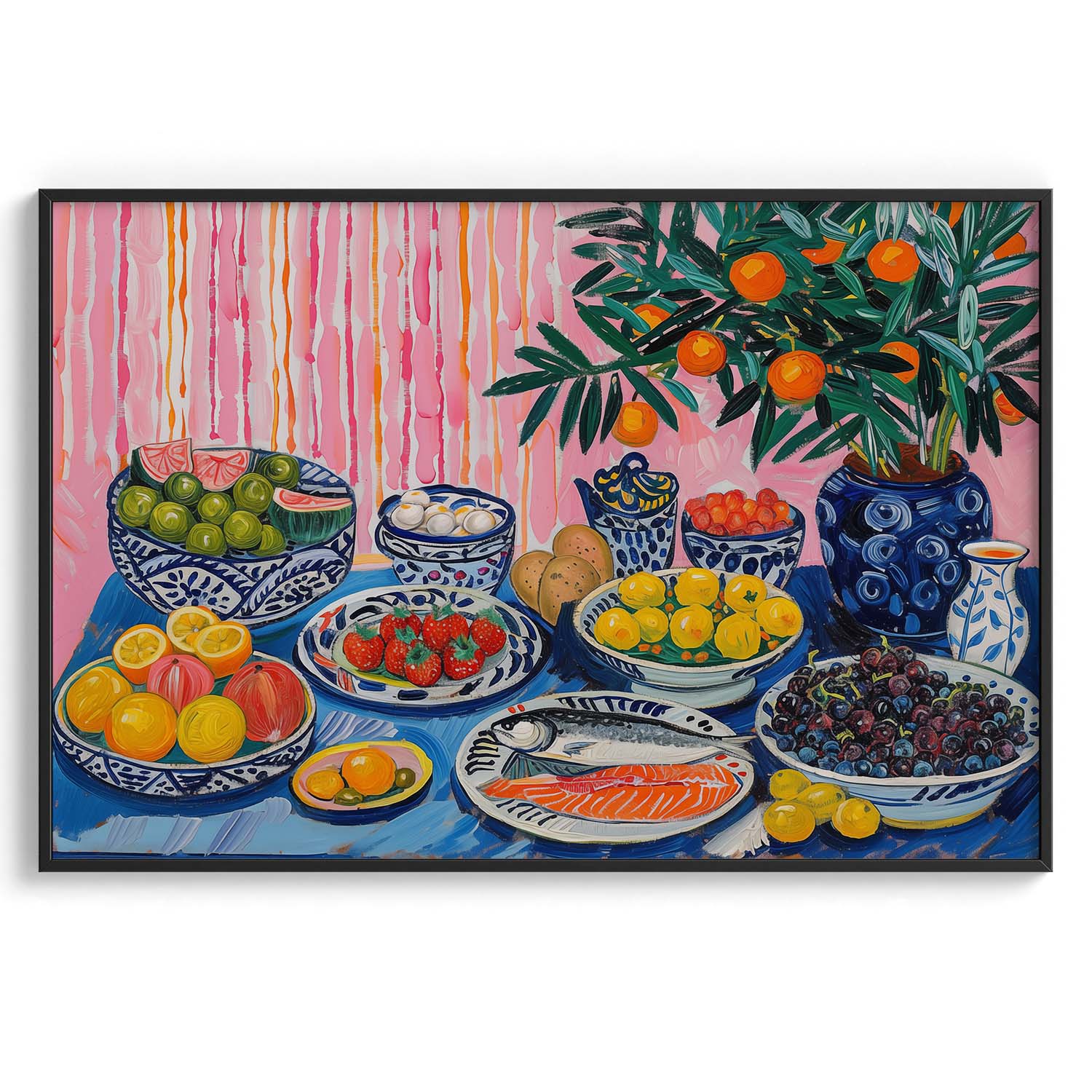 Citrus Blossom Table Wall Art Decor