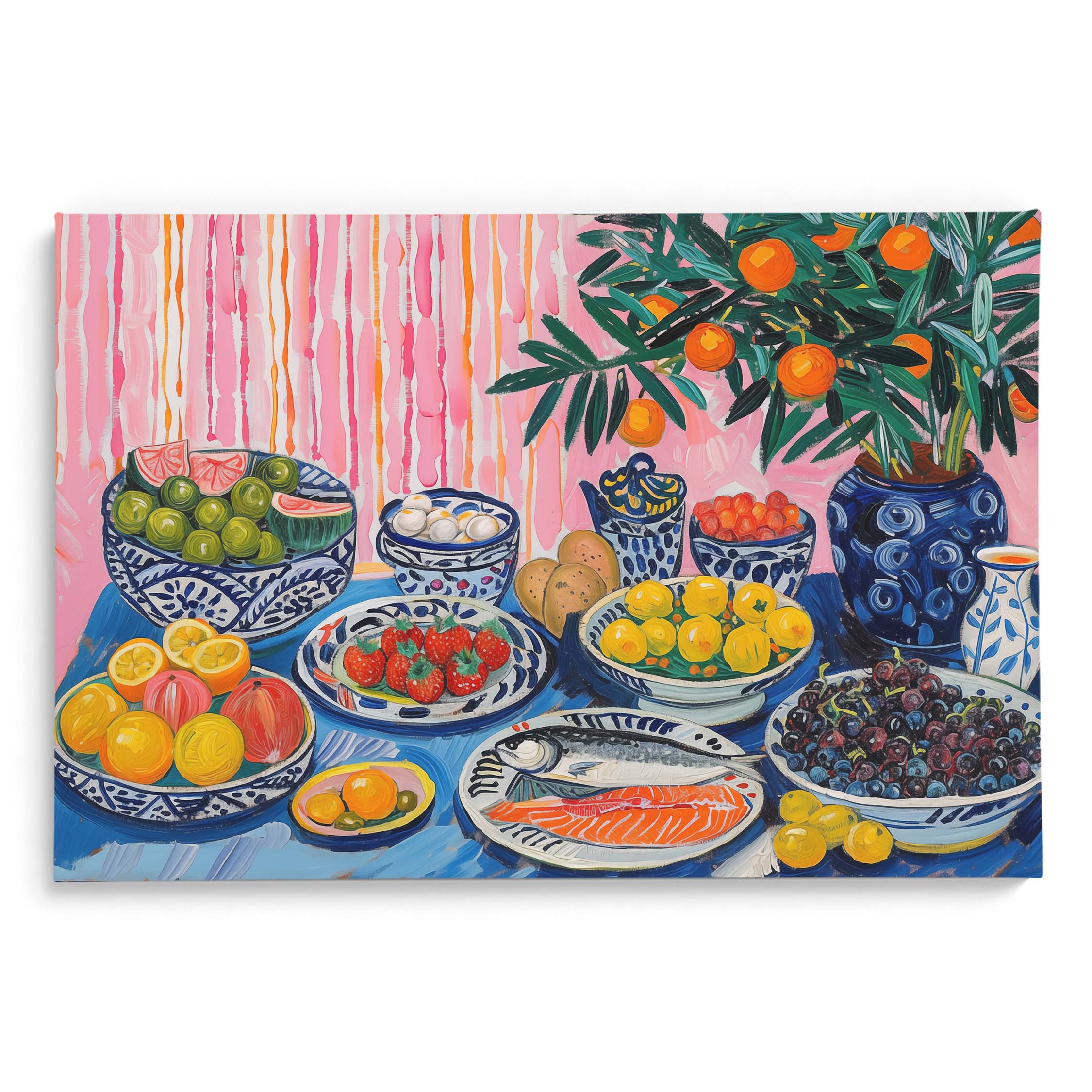 Citrus Blossom Table Wall Art Decor