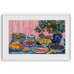 Citrus Blossom Table Wall Art Decor