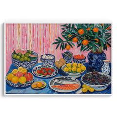 Citrus Blossom Table Wall Art Decor