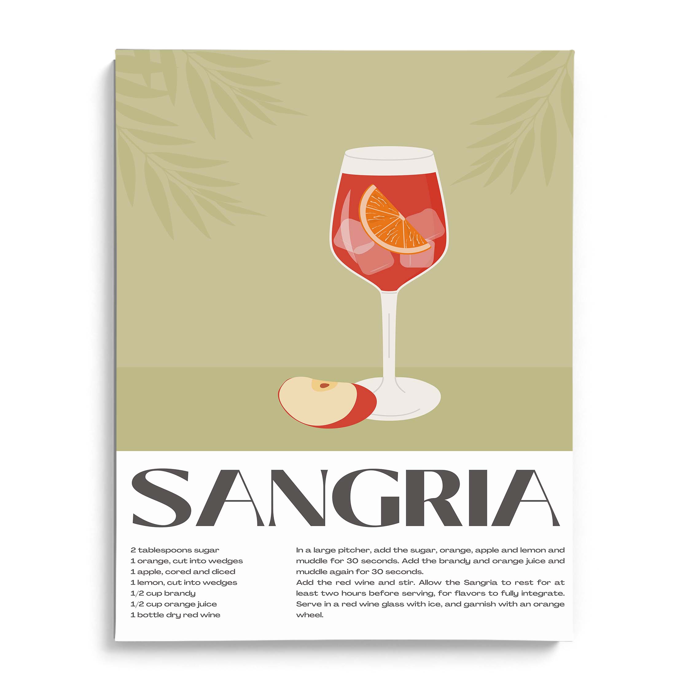 Classic Sangria Framed Art For Wall