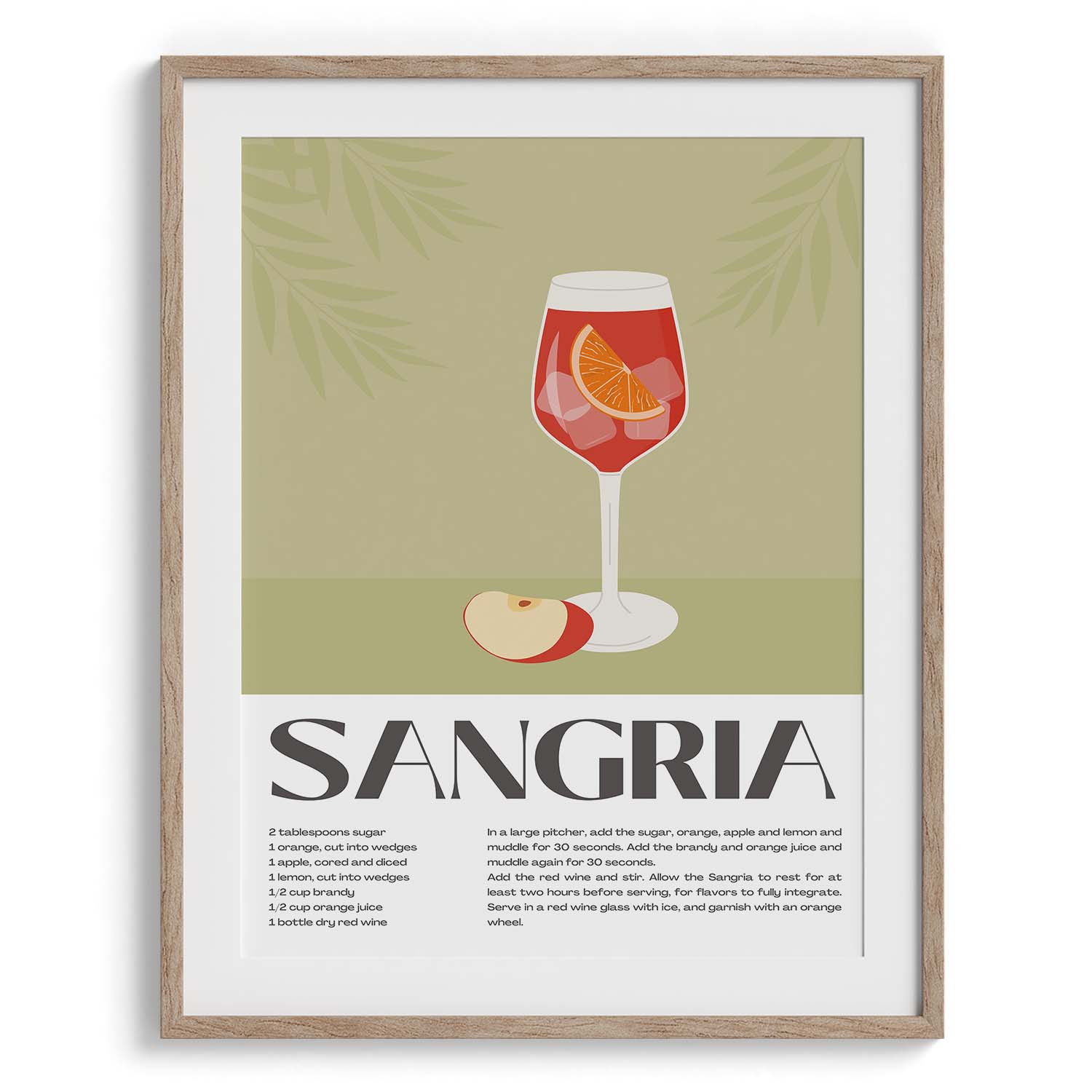 Classic Sangria Framed Art For Wall
