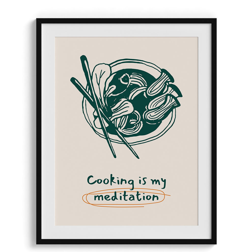 Cooking Is My Meditation Canvas Wall Prints