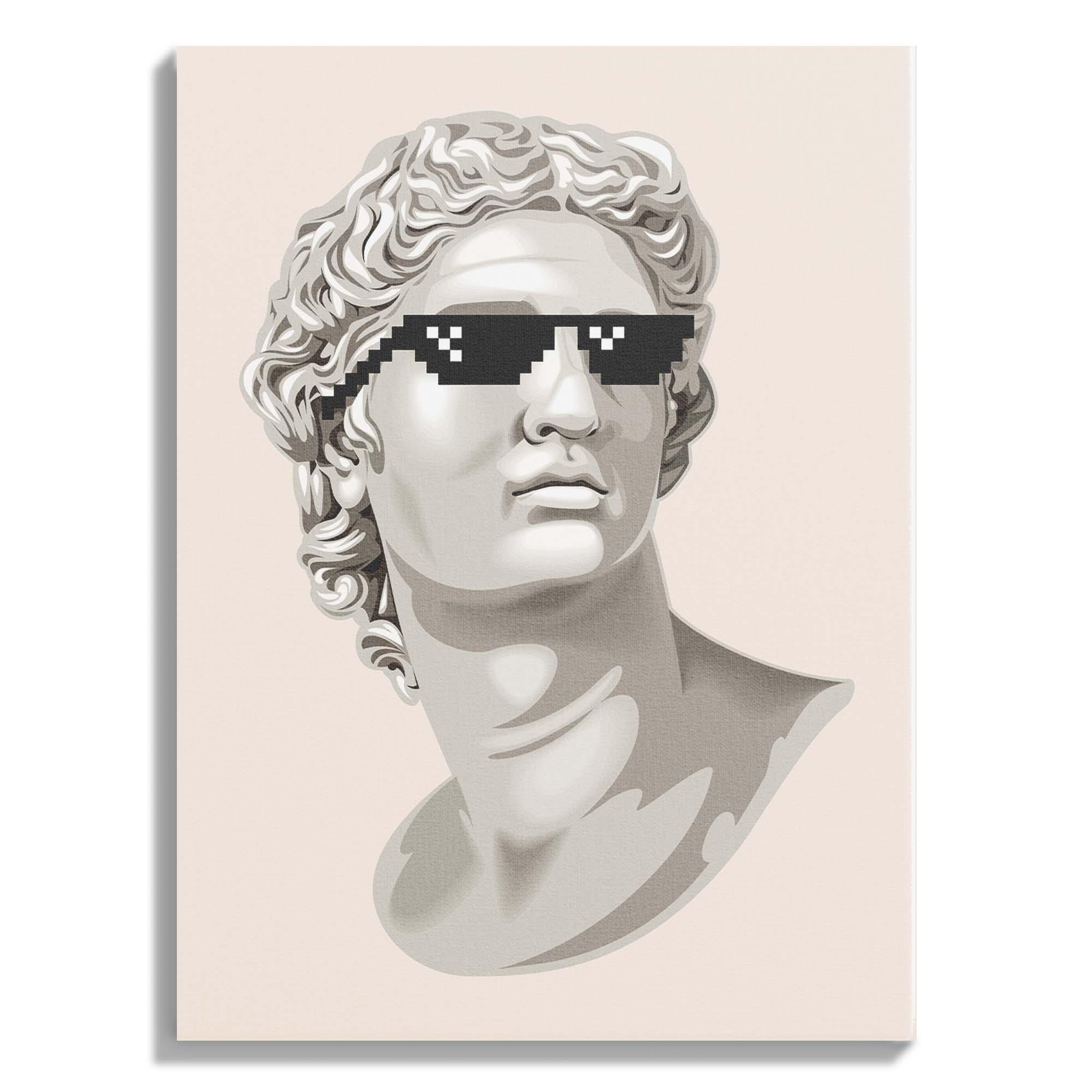 Cool Classic Bust with Pixel Shades