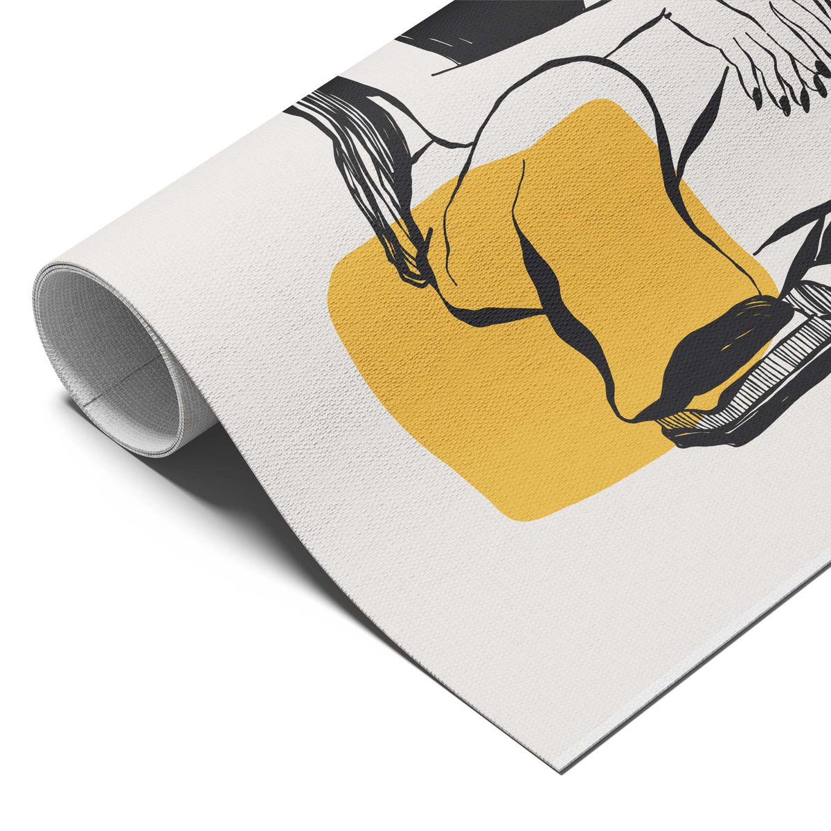 Cool Girl with Yellow Shades Sketch