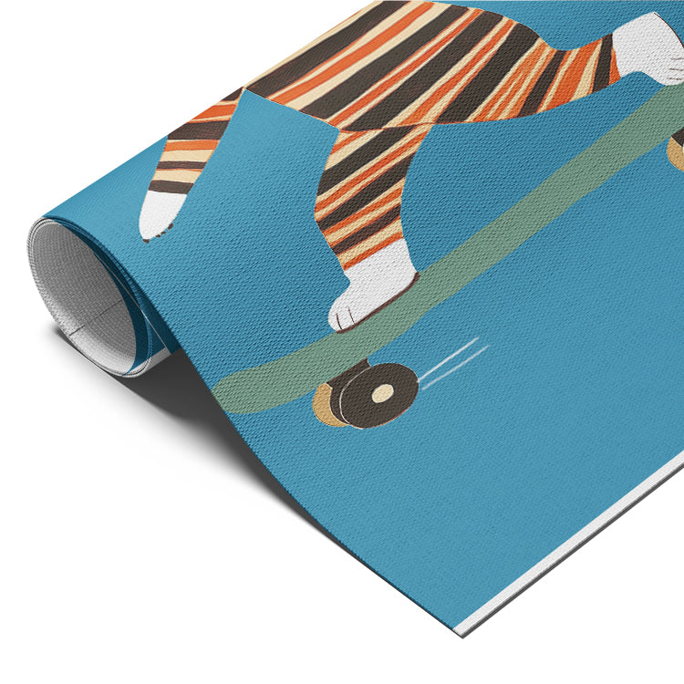 Cool Panda on Skateboard Poster