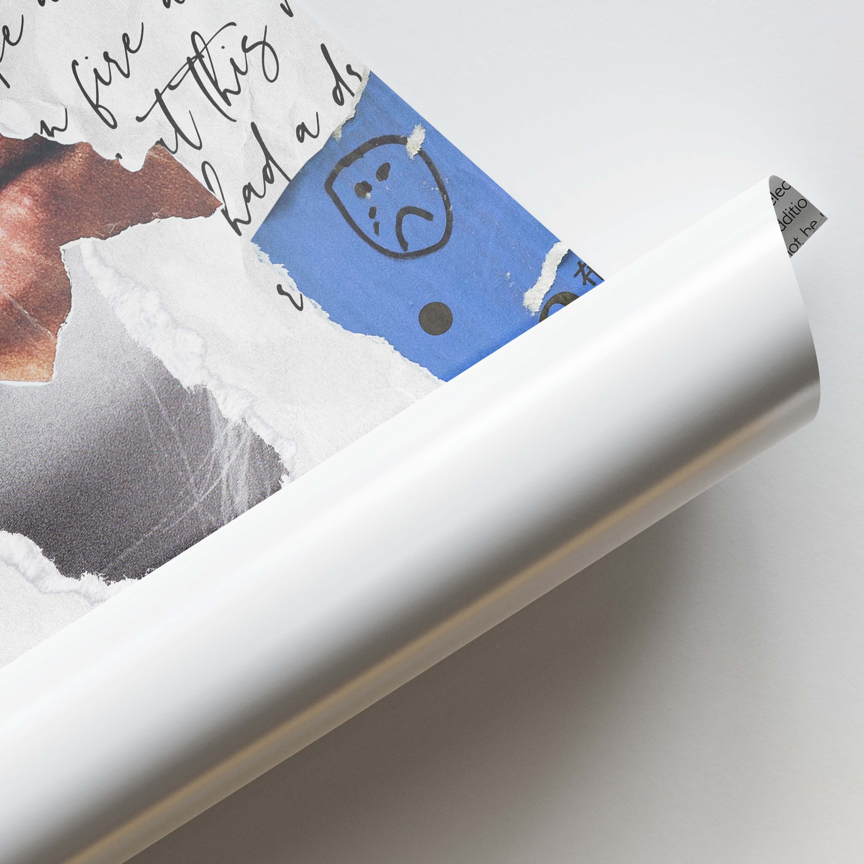 Courage Collage – Mixed Media Face Art