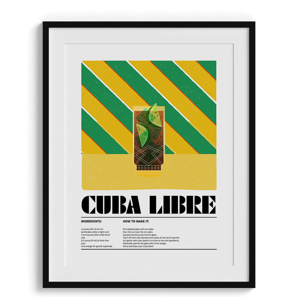 Cuba Libre Canvas Wall Prints