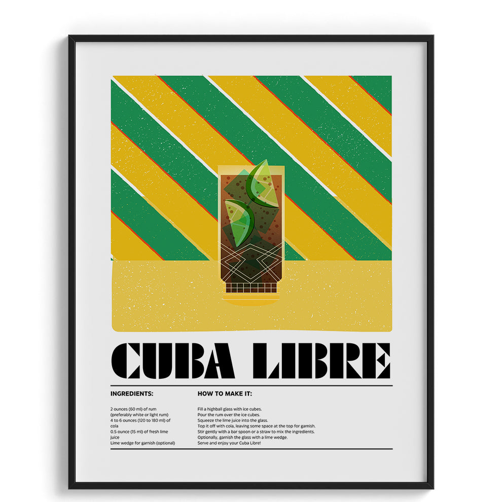 Cuba Libre Canvas Wall Prints