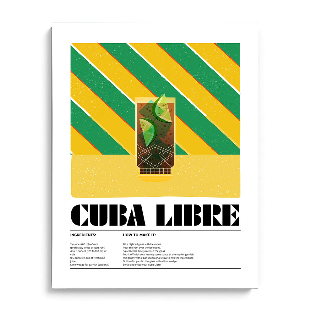 Cuba Libre Canvas Wall Prints