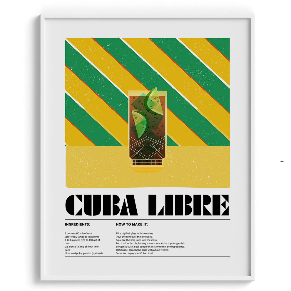 Cuba Libre Canvas Wall Prints