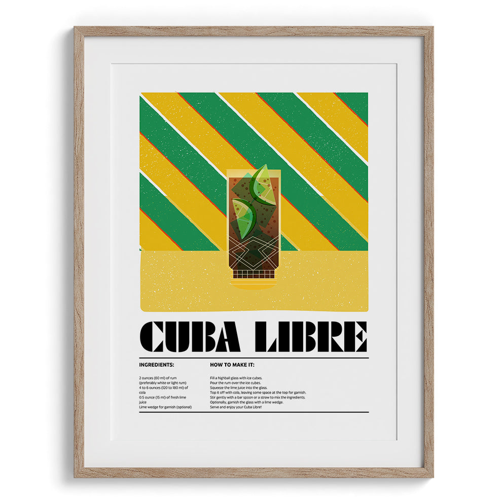 Cuba Libre Canvas Wall Prints