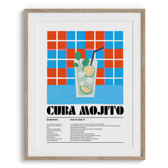 Cuba Mojito Modern Wall Art