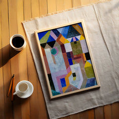 Cubist Abstract Geometric Blocks