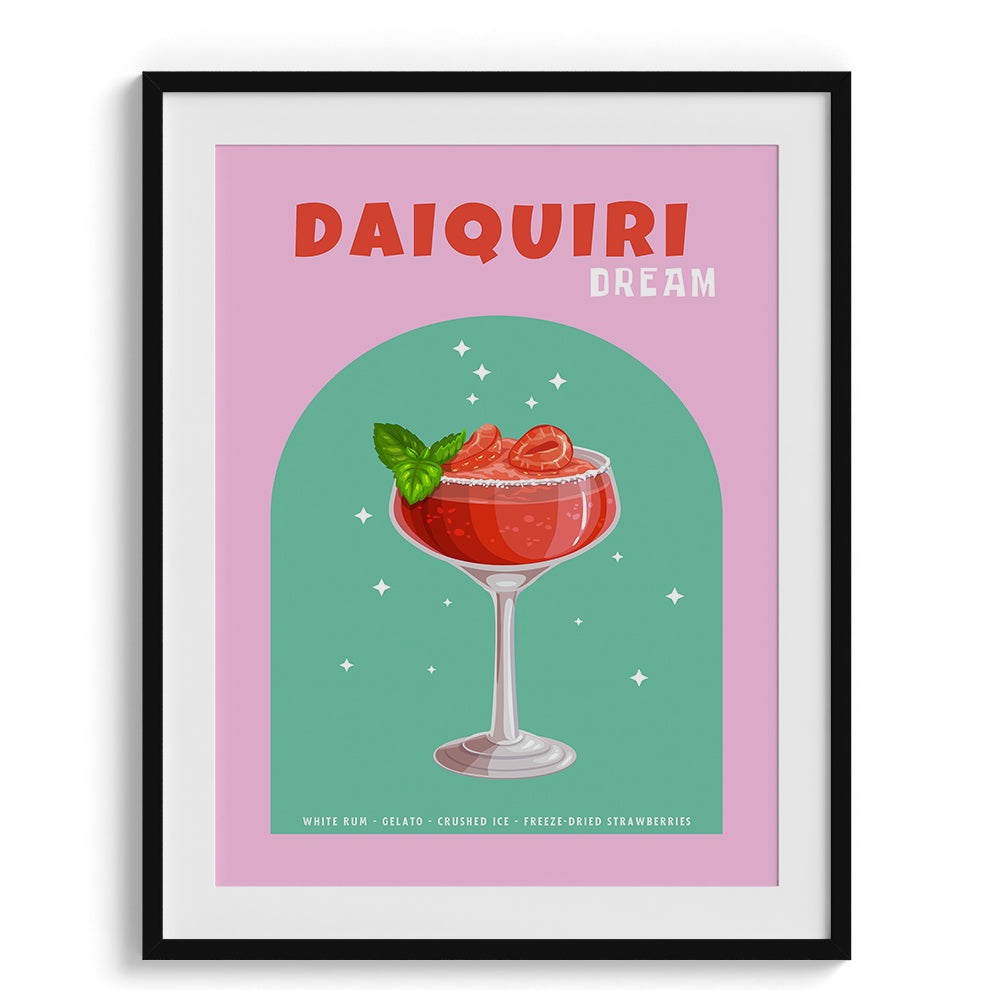Daiquiri Dream Cocktail Wall Painting For Cafe