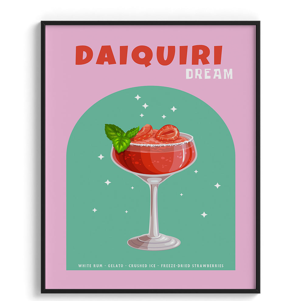 Daiquiri Dream Cocktail Wall Painting For Cafe