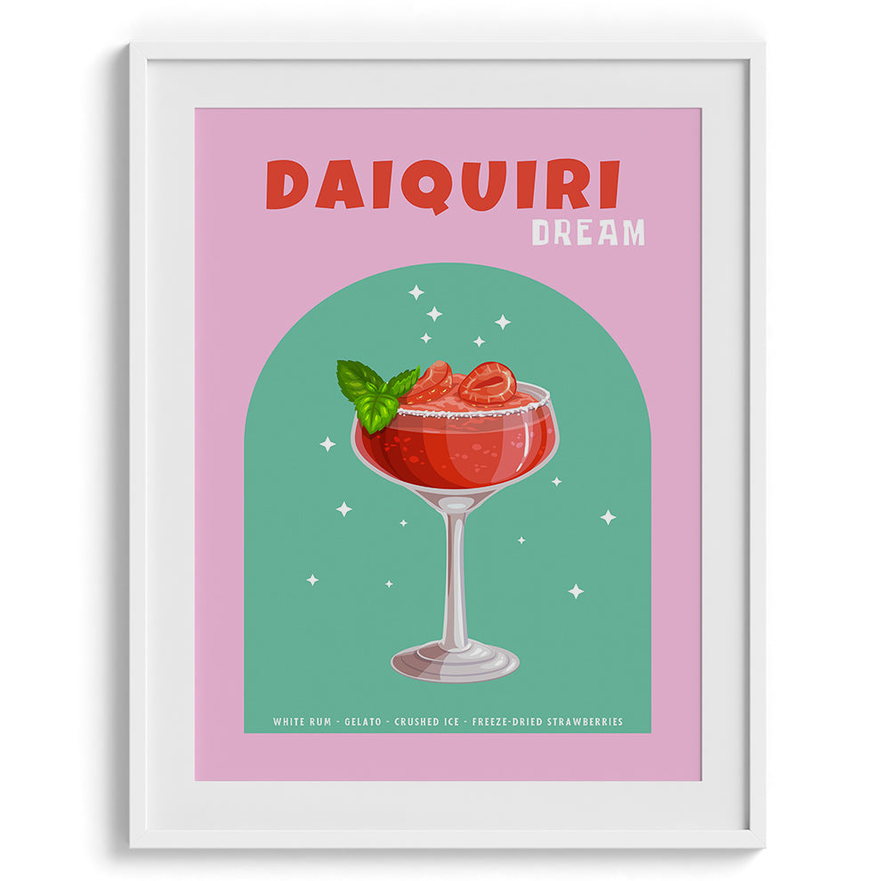 Daiquiri Dream Cocktail Wall Painting For Cafe