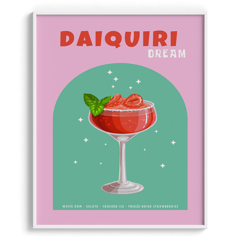 Daiquiri Dream Cocktail Wall Painting For Cafe