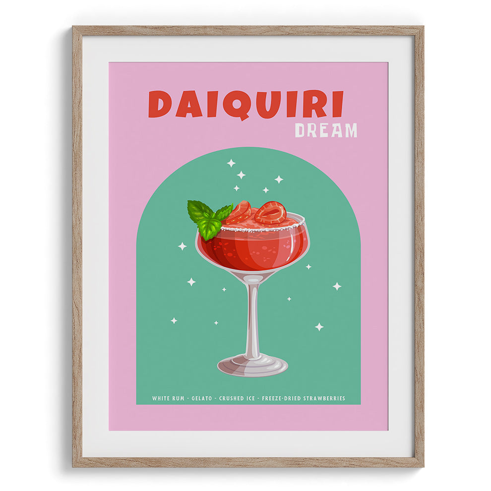 Daiquiri Dream Cocktail Wall Painting For Cafe