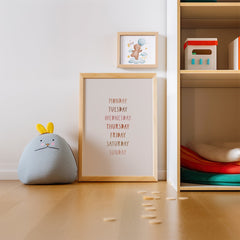 Days of the Week Kids Poster