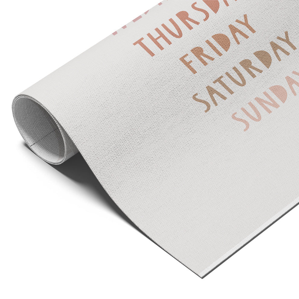 Days of the Week Kids Poster