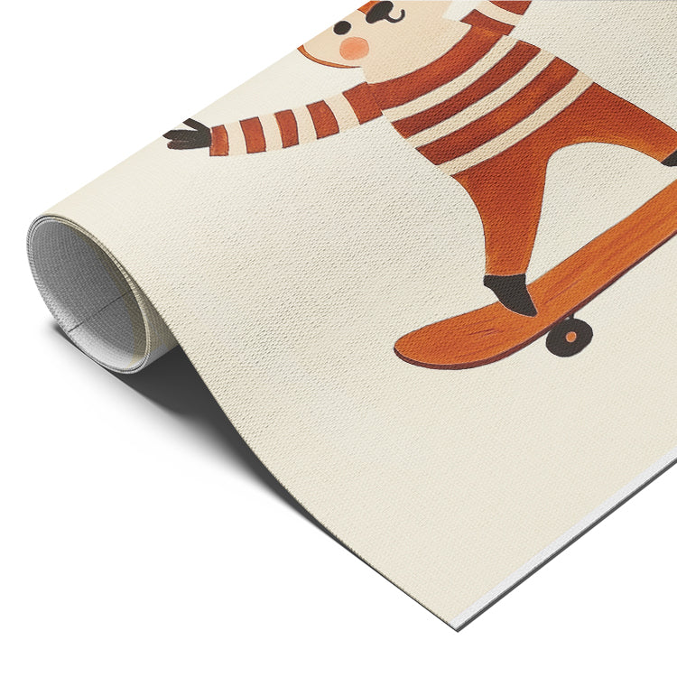  Deer on Skateboard Kids Print