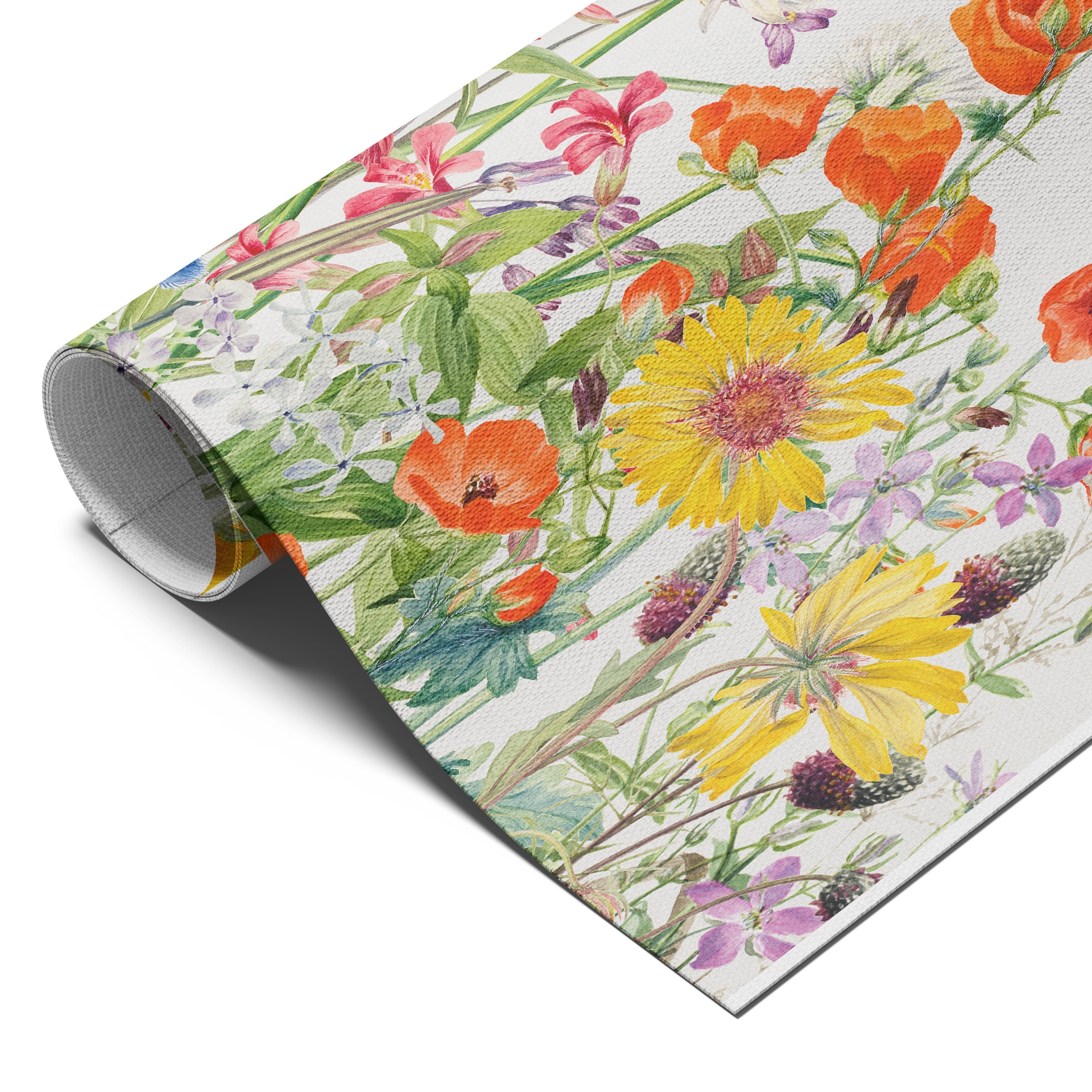 Delicate Field Wildflowers Watercolor