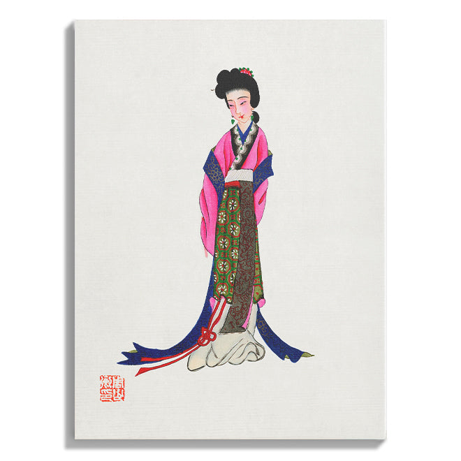 Elegant Japanese Lady in Kimono