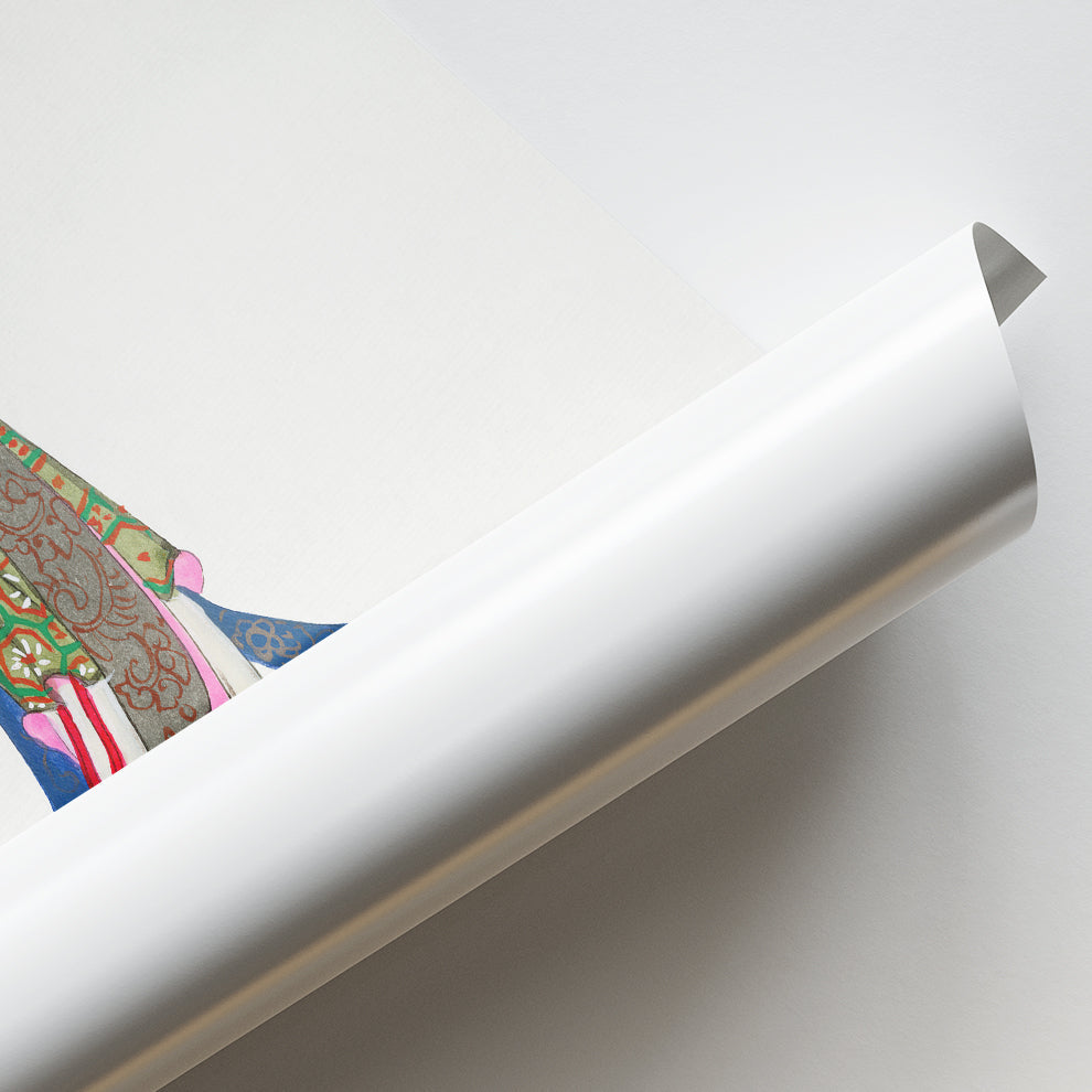 Elegant Japanese Lady in Kimono