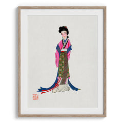 Elegant Japanese Lady in Kimono