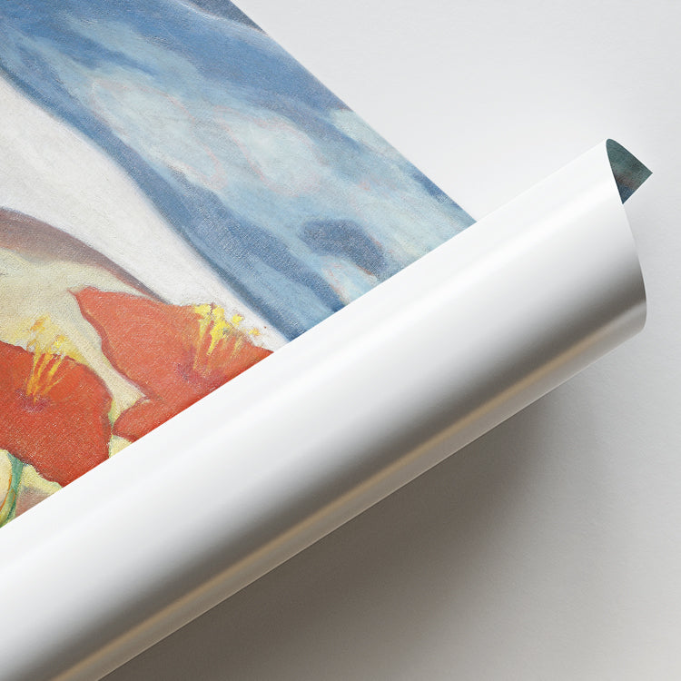 Field of Red Poppies Landscape