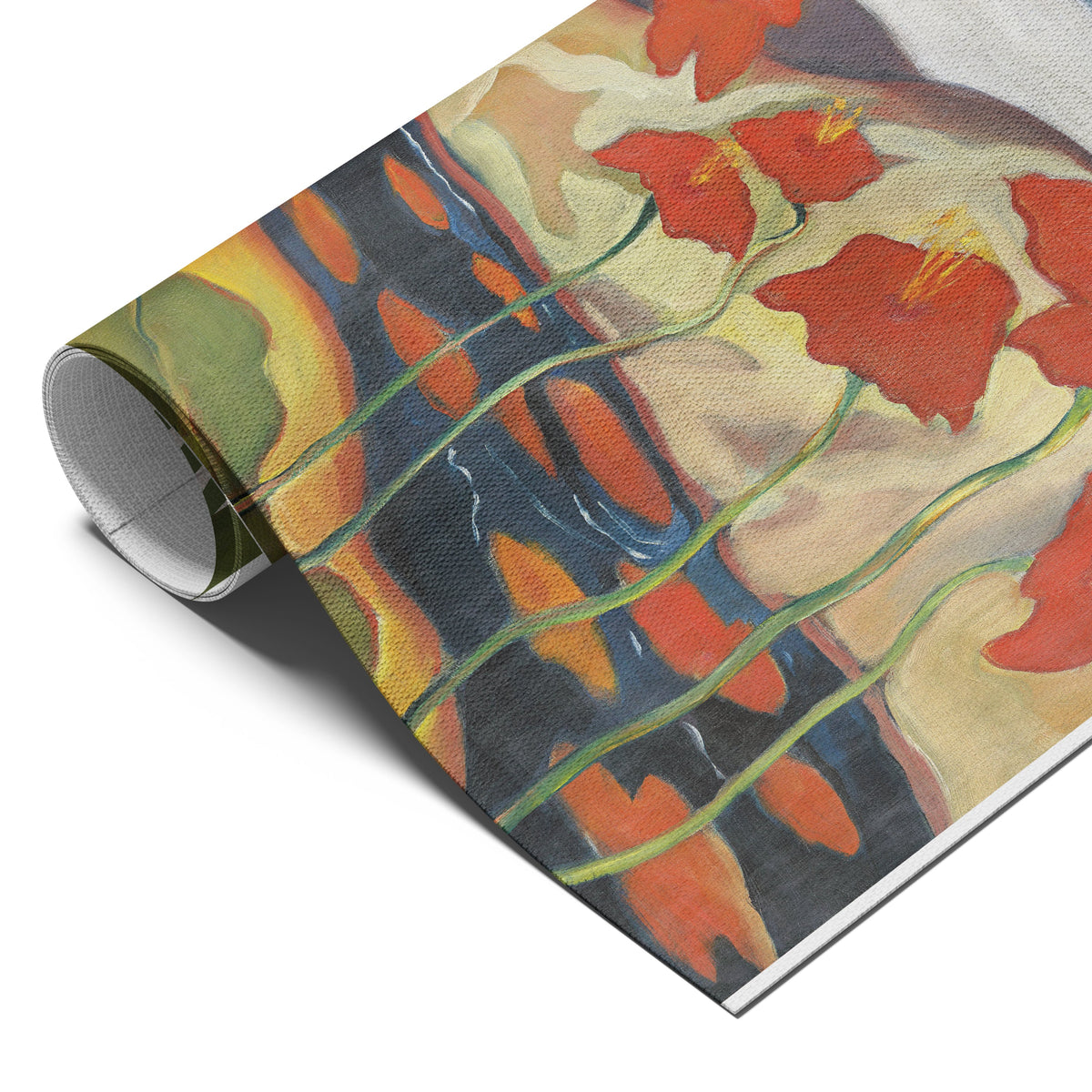 Field of Red Poppies Landscape