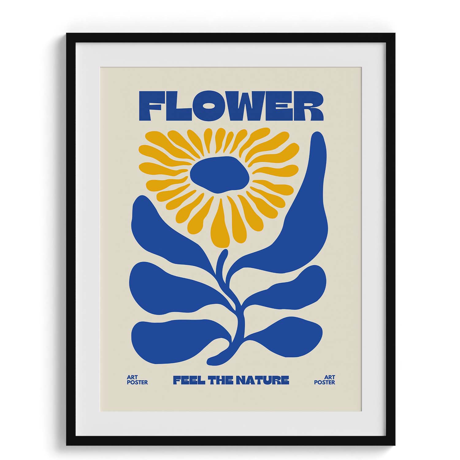 Flower Power Retro Botanical Poster
