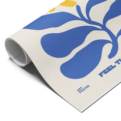 Flower Power Retro Botanical Poster