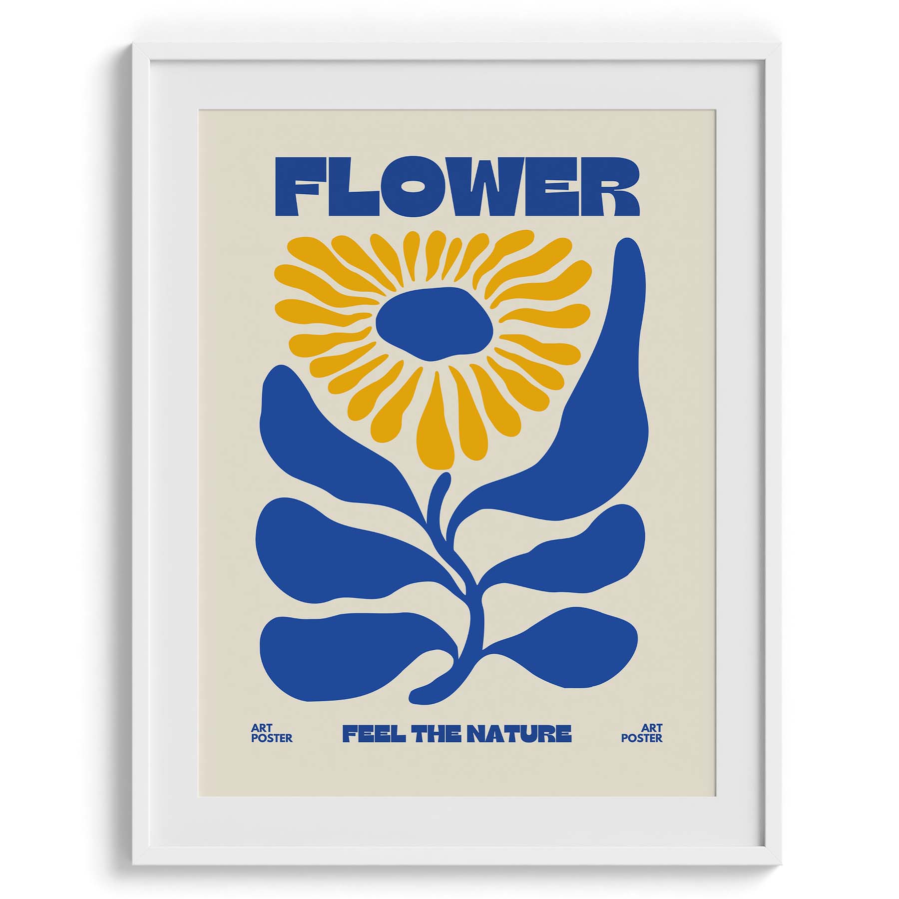 Flower Power Retro Botanical Poster