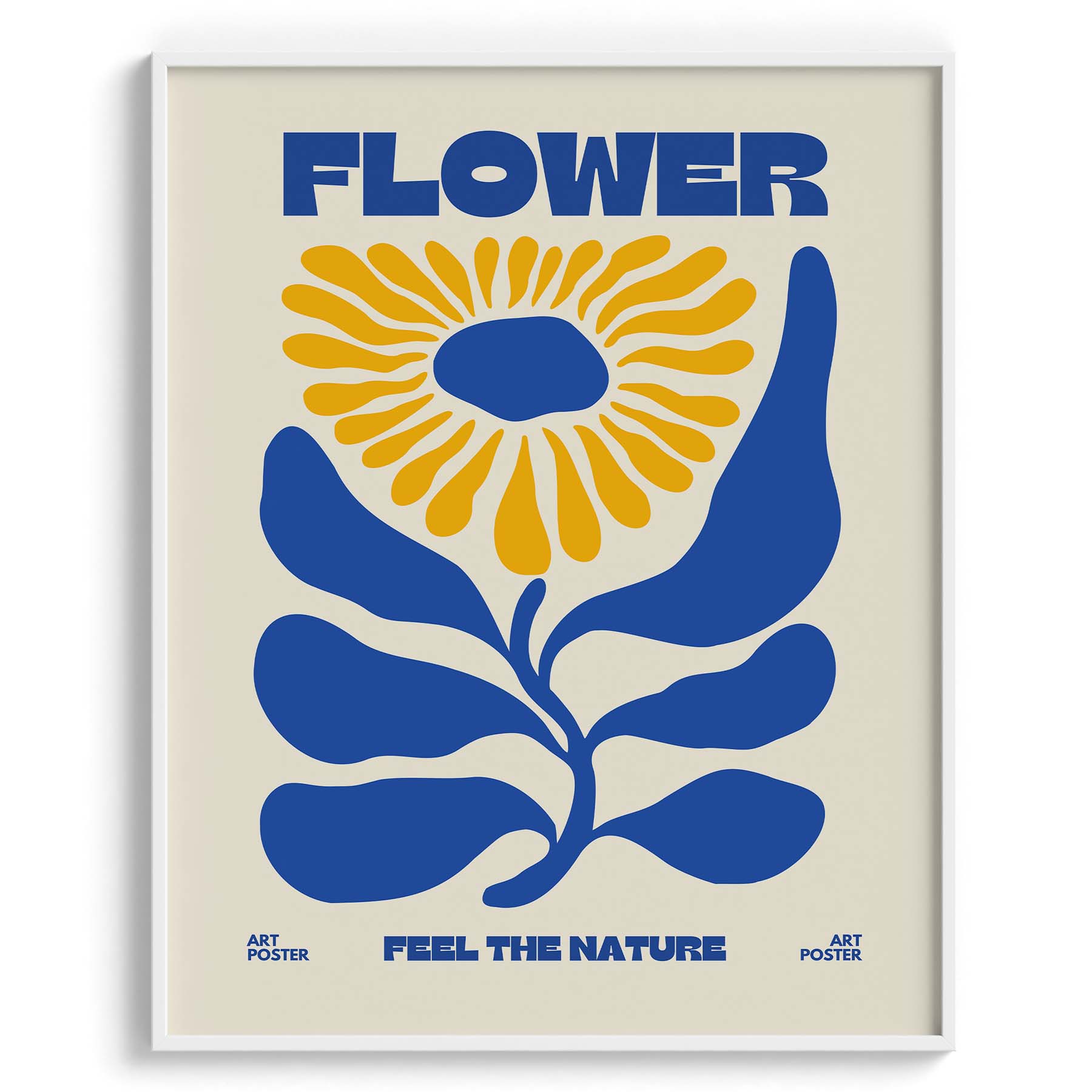 Flower Power Retro Botanical Poster
