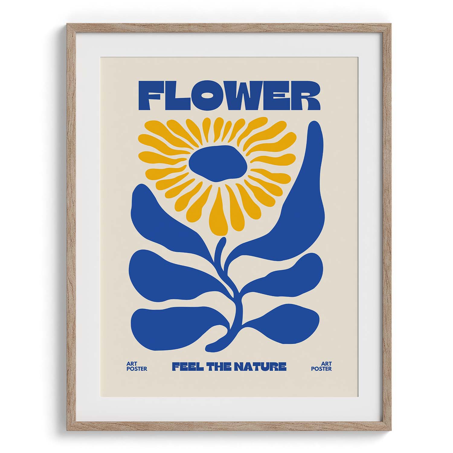 Flower Power Retro Botanical Poster