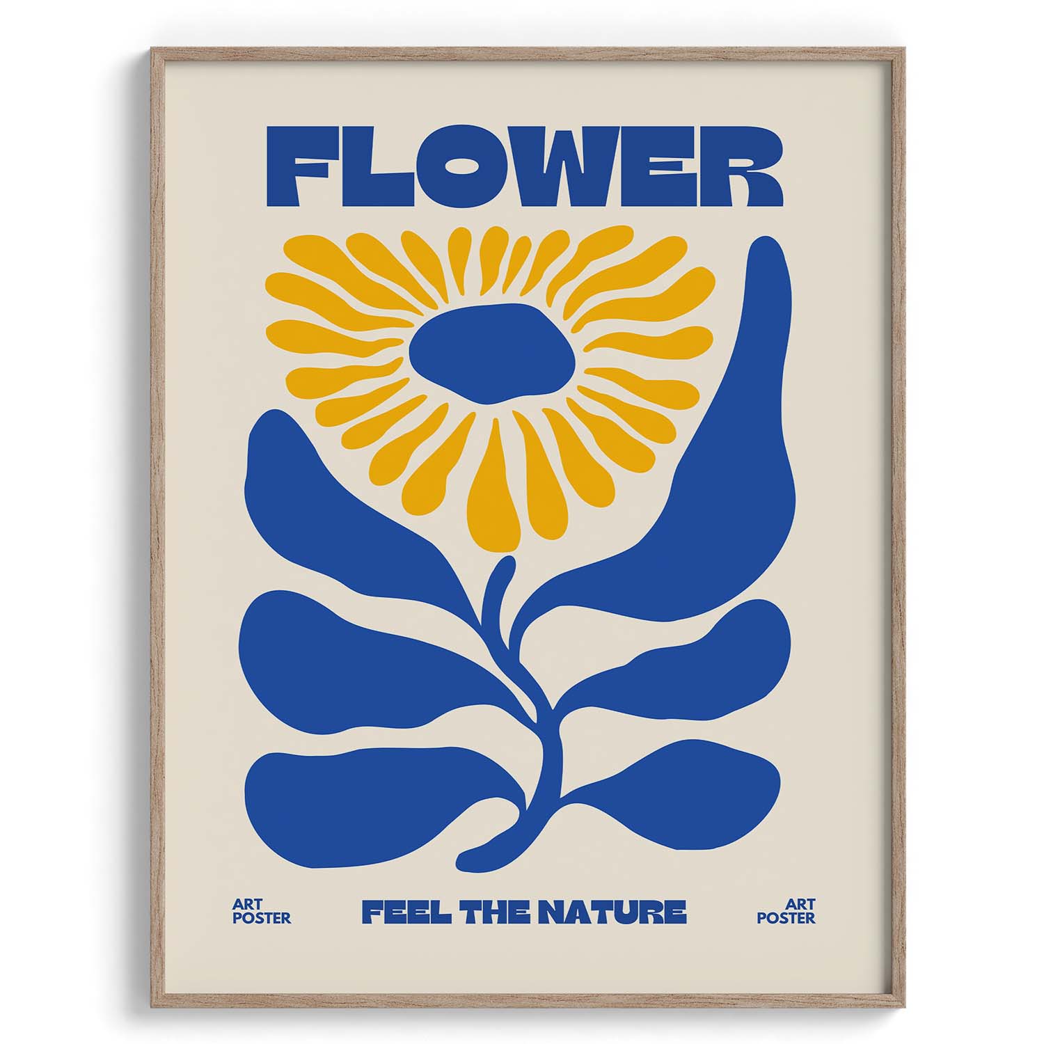 Flower Power Retro Botanical Poster
