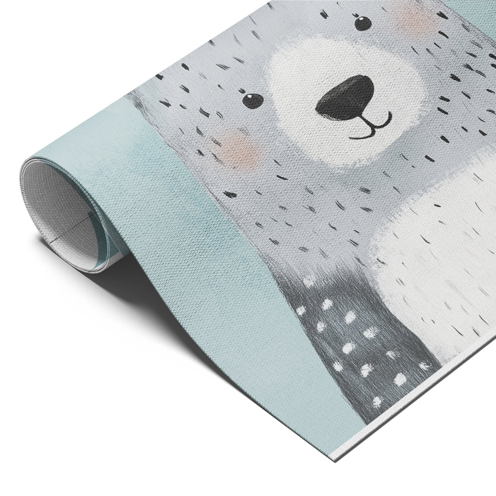 Gentle Grey Bear Portrait Print