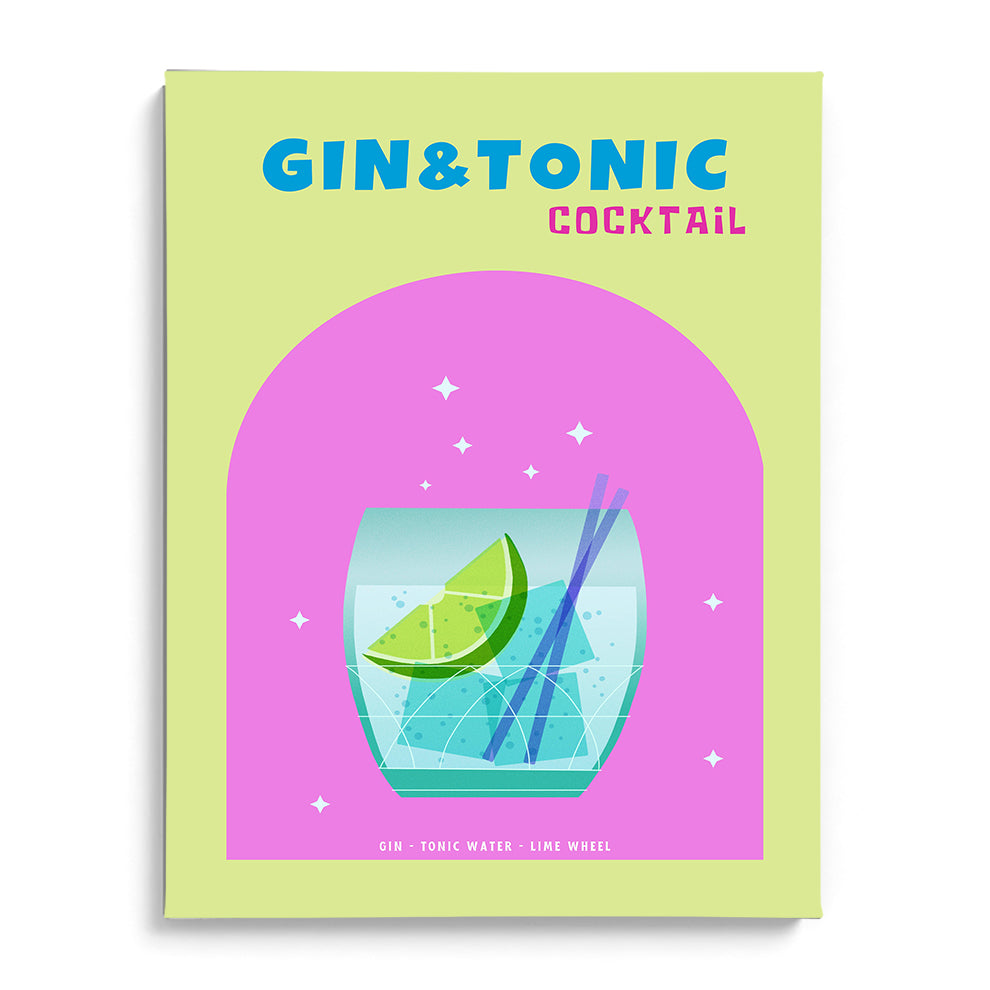Gin & Tonic Refresh Canvas Wall Prints