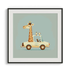 Giraffe on the Go Wall Art