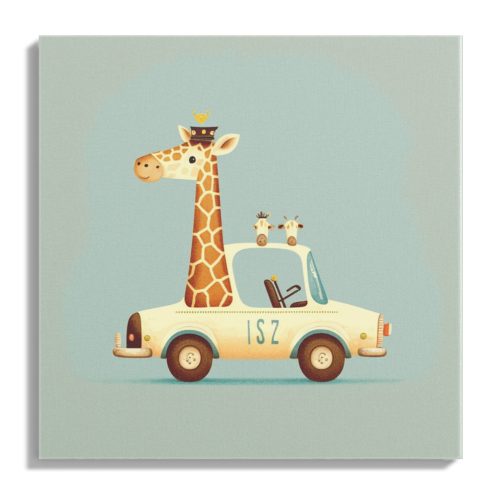 Giraffe on the Go Wall Art