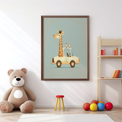 Giraffe on the Go Wall Art