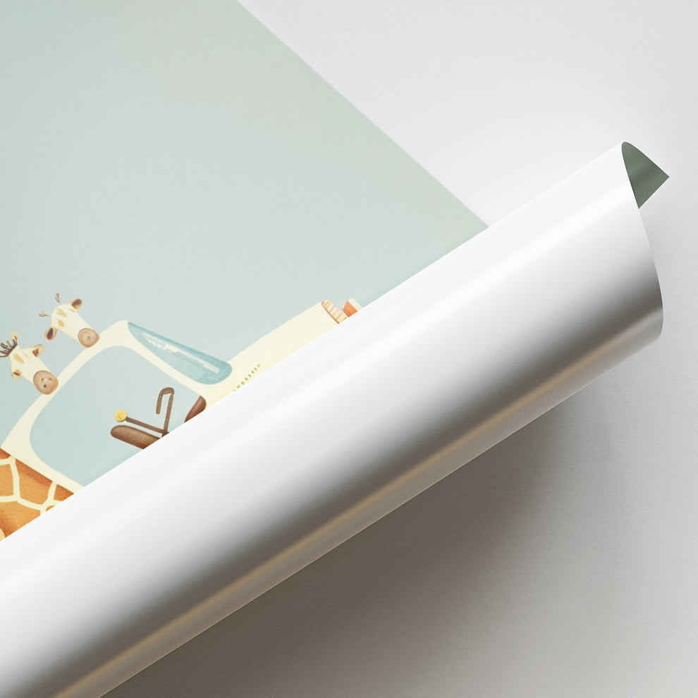 Giraffe on the Go Wall Art