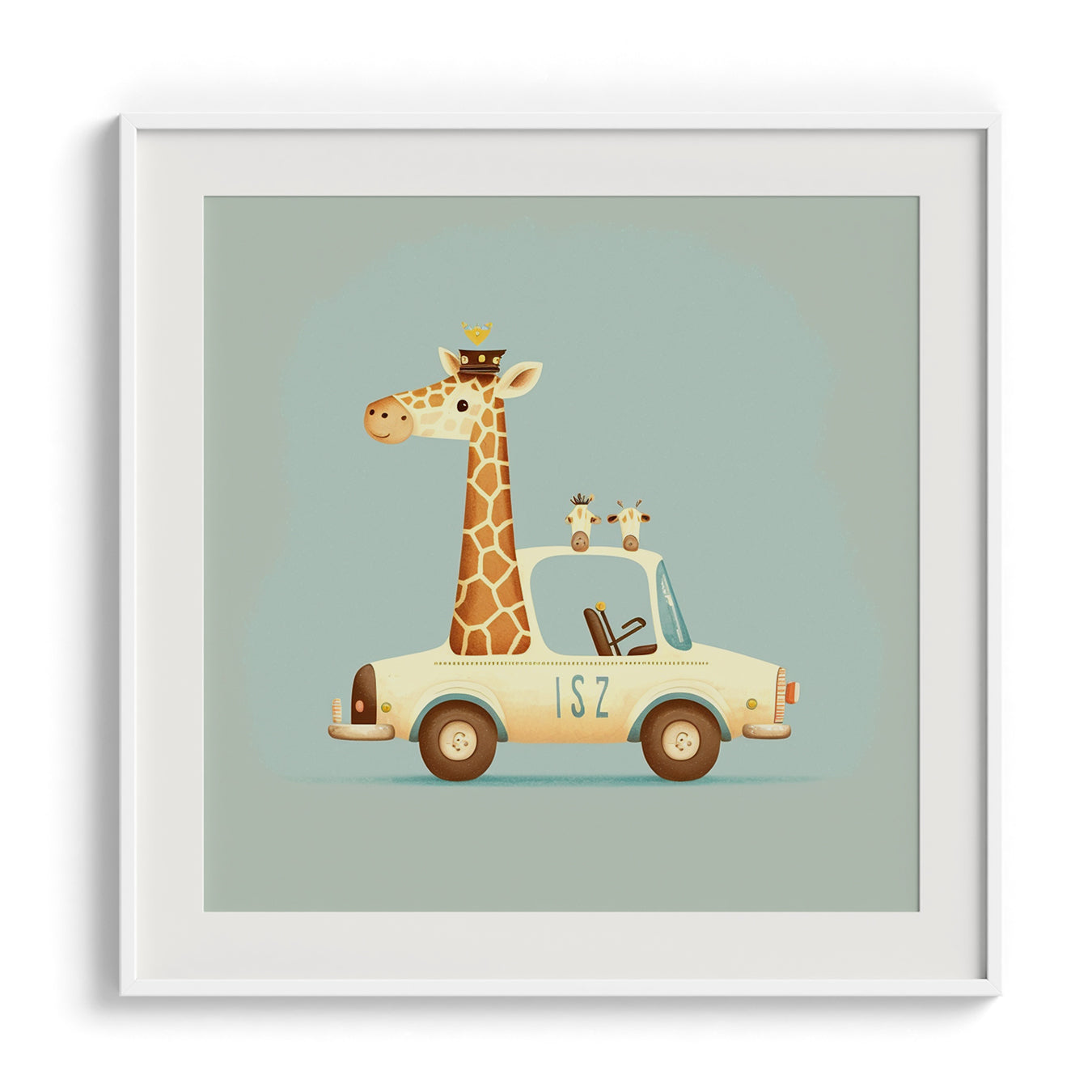 Giraffe on the Go Wall Art