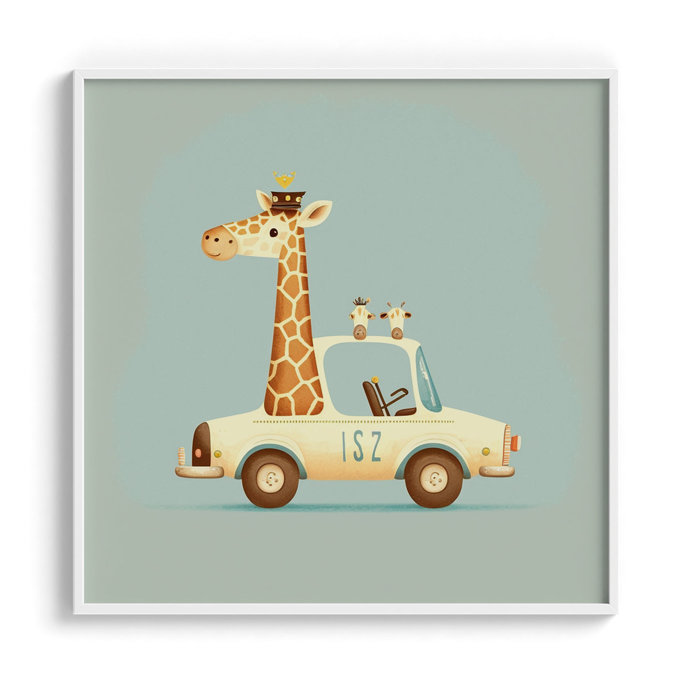 Giraffe on the Go Wall Art
