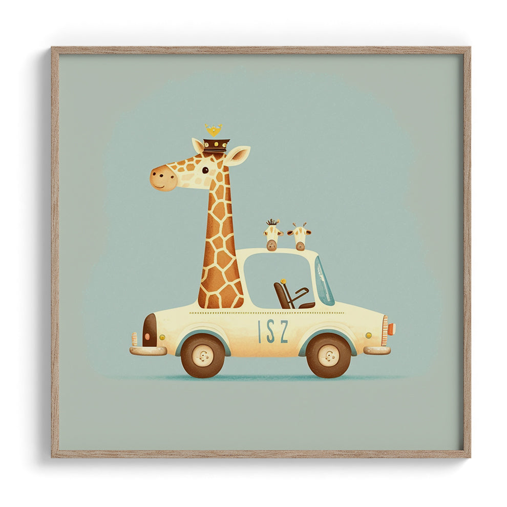 Giraffe on the Go Wall Art