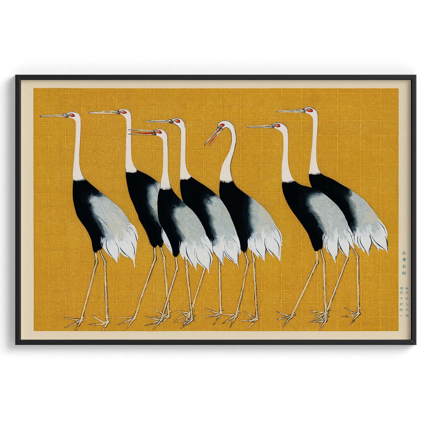 Golden Cranes Japanese Minimal Art